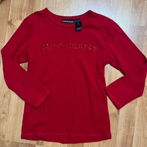 DKNY red long sleeve